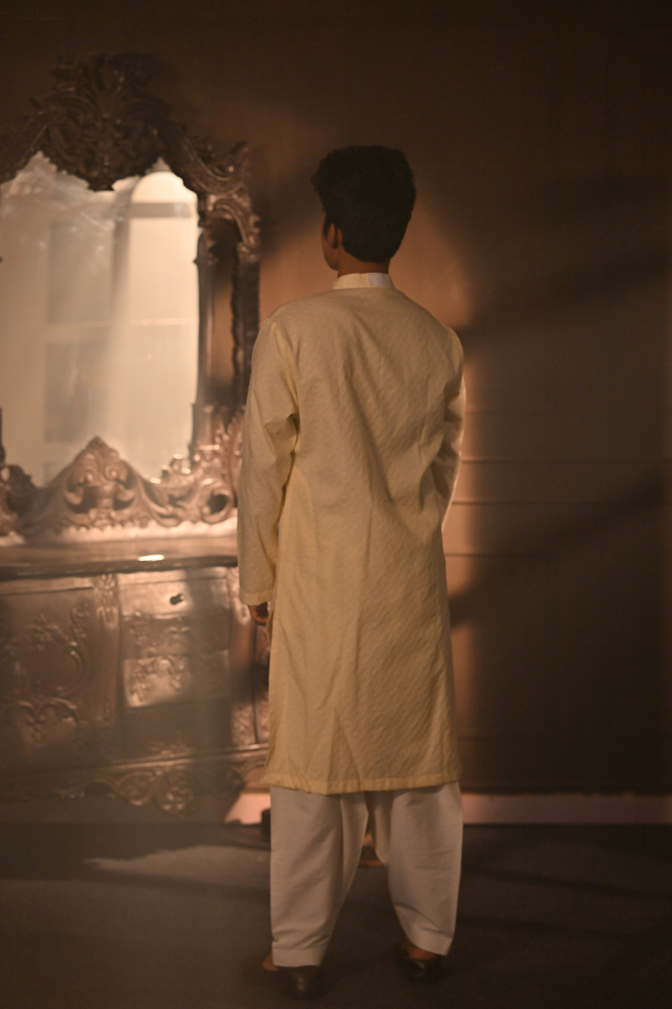 LIGHT YELLOW KURTA WITH PANT (Customize Request)