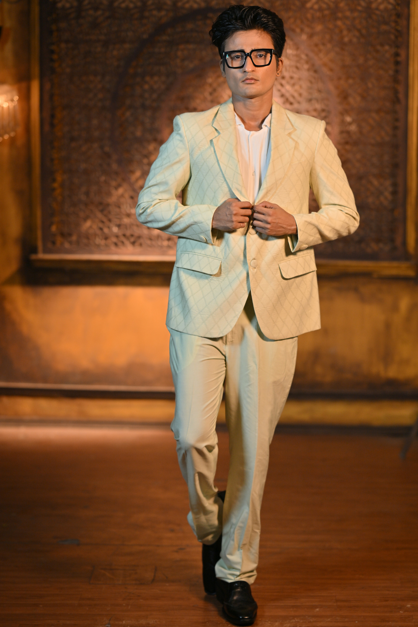 PASTEL GREEN BLAZER WITH PANT (Customize Request)