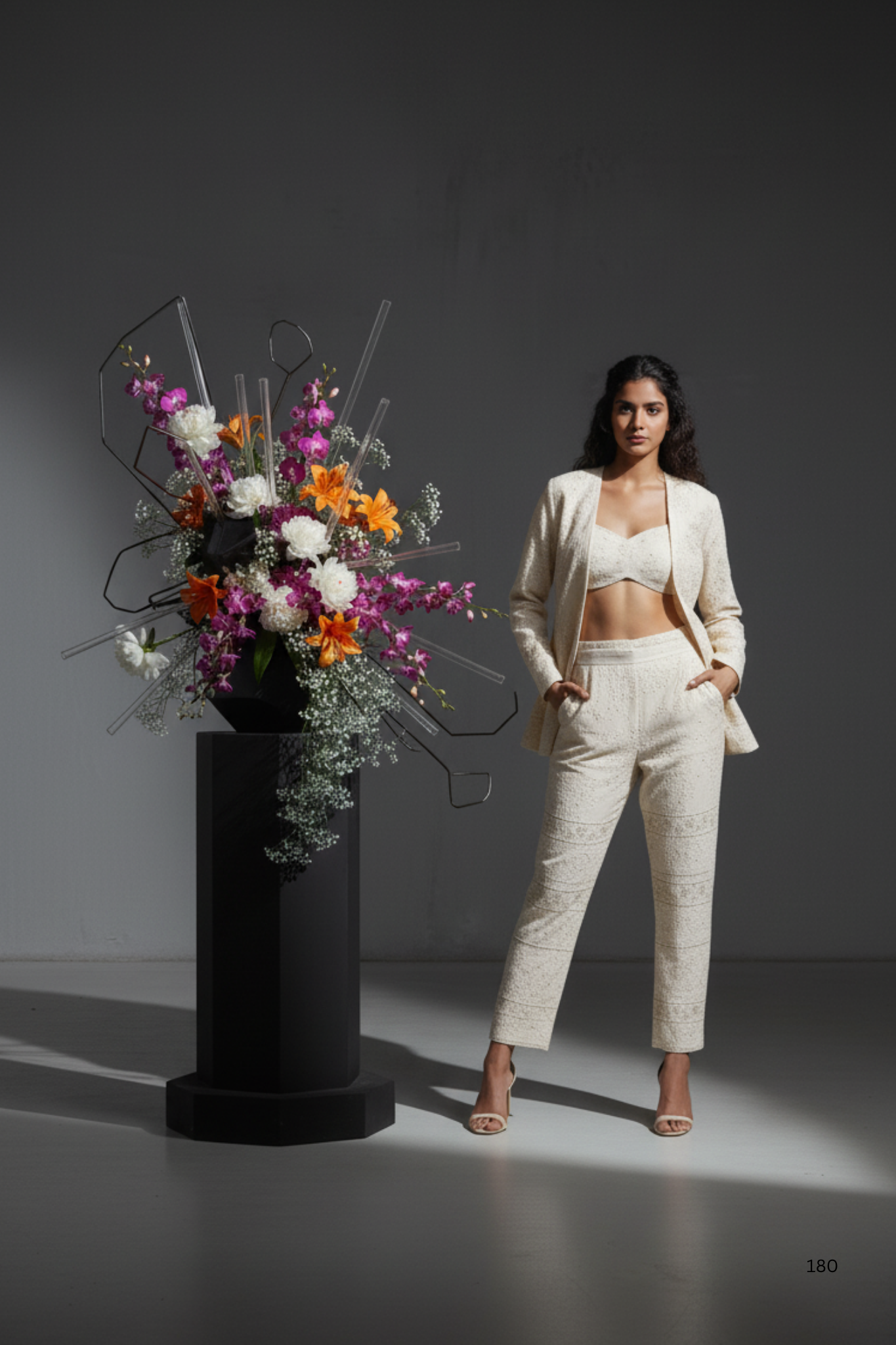 Ivory Chikankari Co-Ord Set