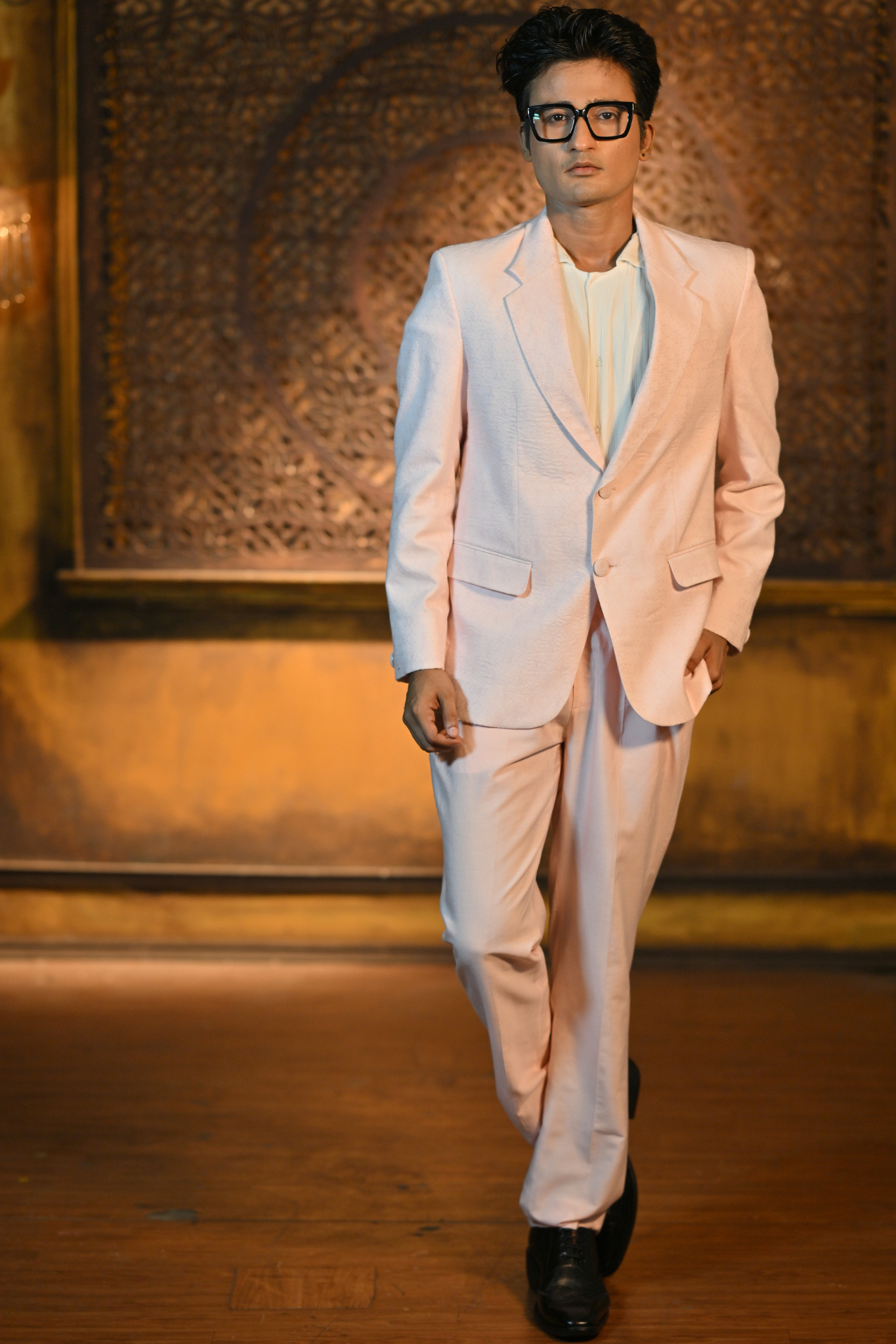 Baby Pink Blazer Set for Men with Pant (Customize Request)