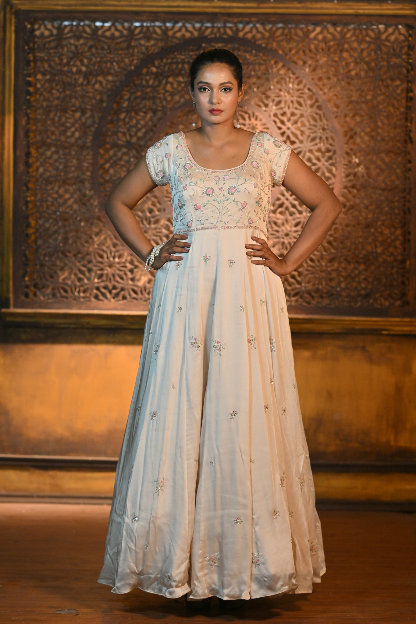 LIGHT PEACH GOWN (Customize Request)