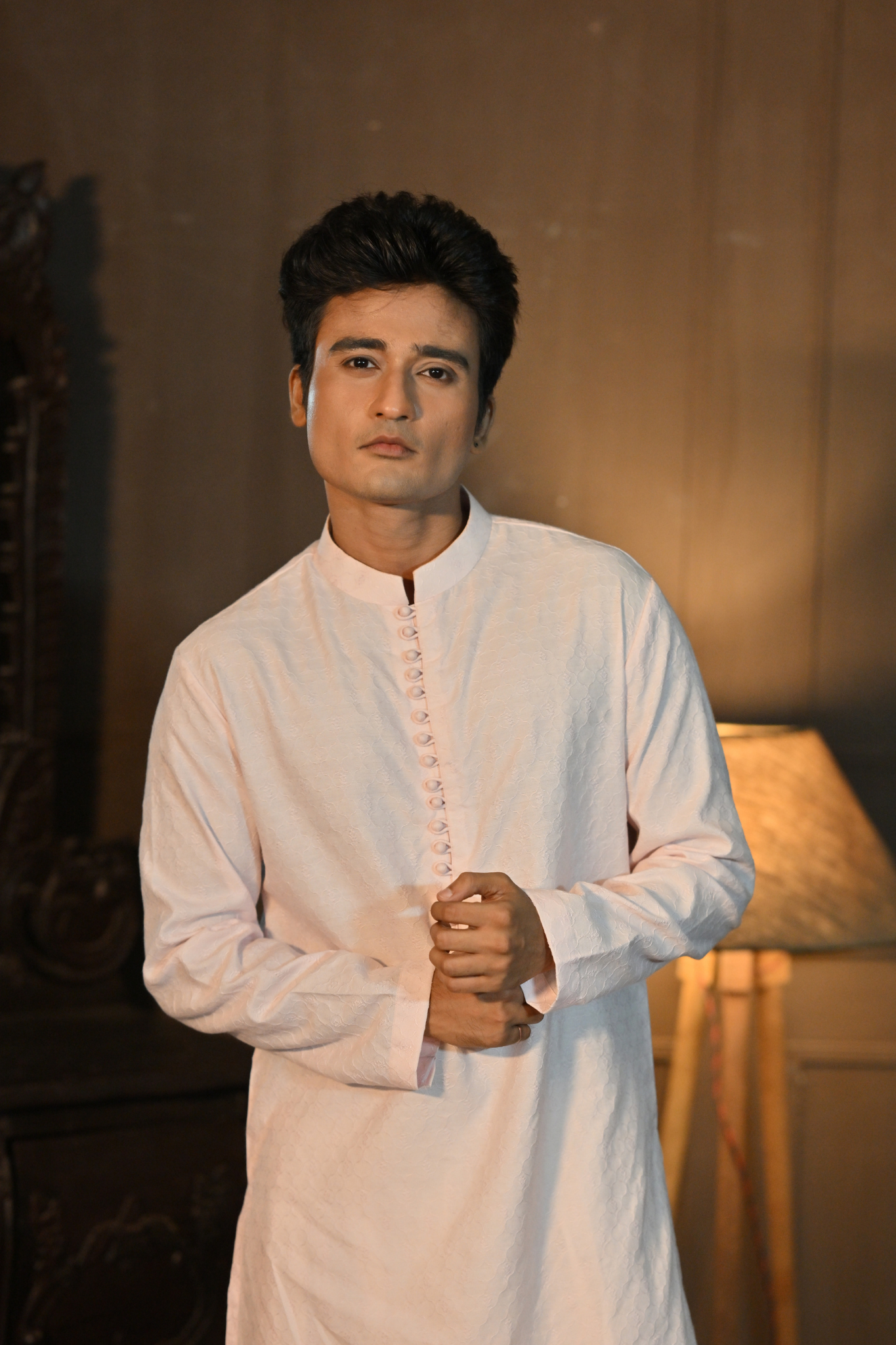 LIGHT YELLOW KURTA WITH PANT (Customize Request)