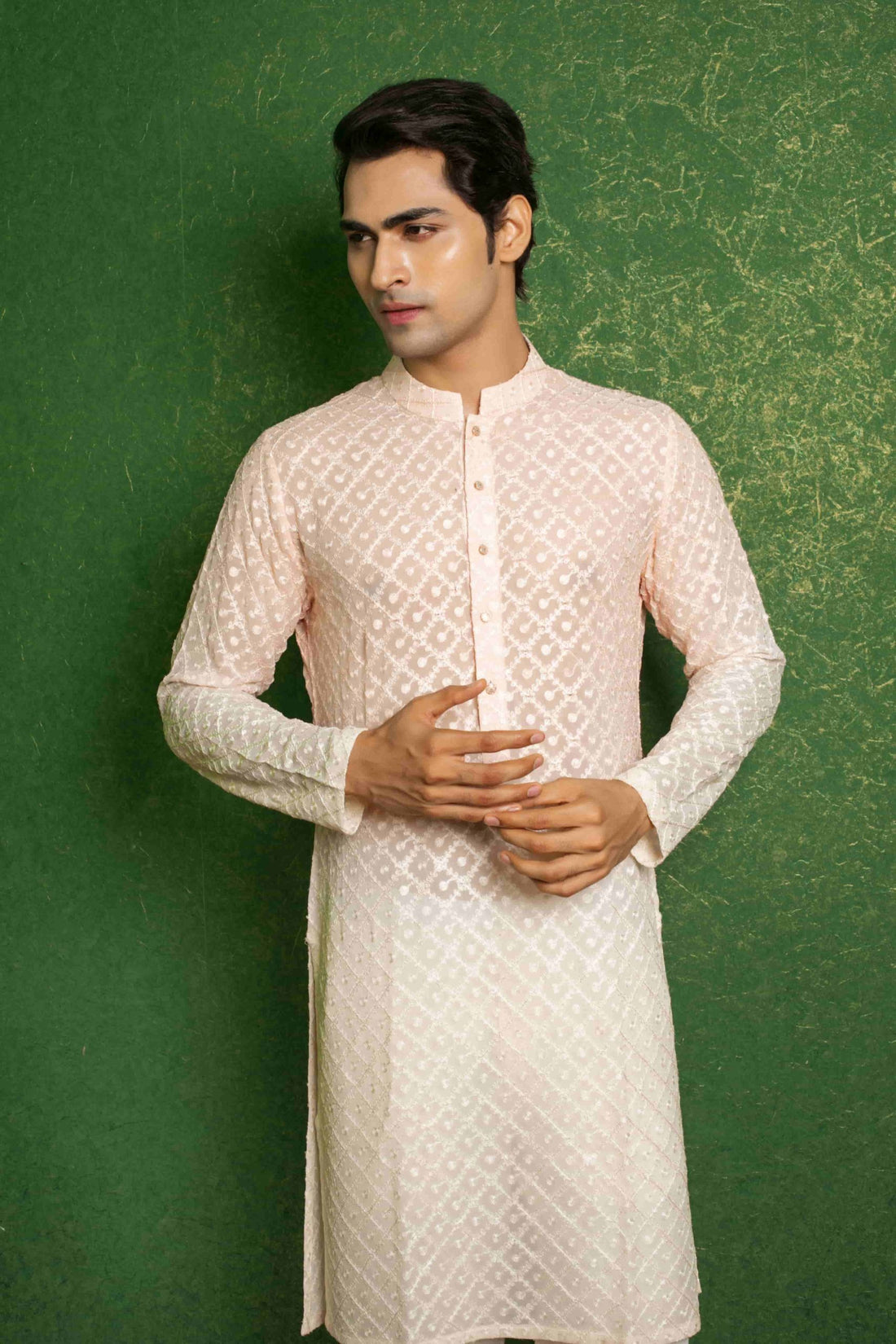 Peachy Charm Men's Kurta Set