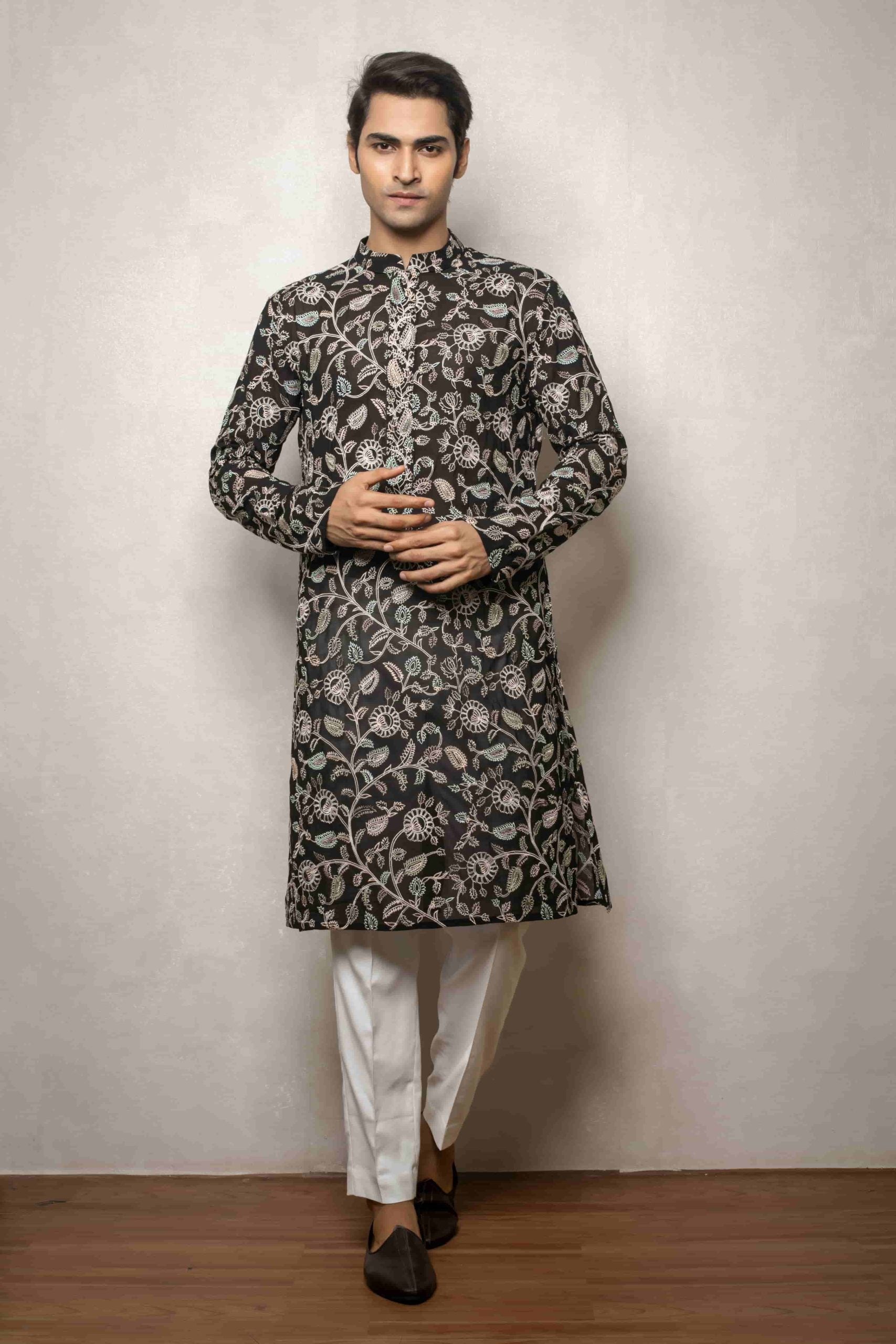 Elegant Black Men's Kurta 