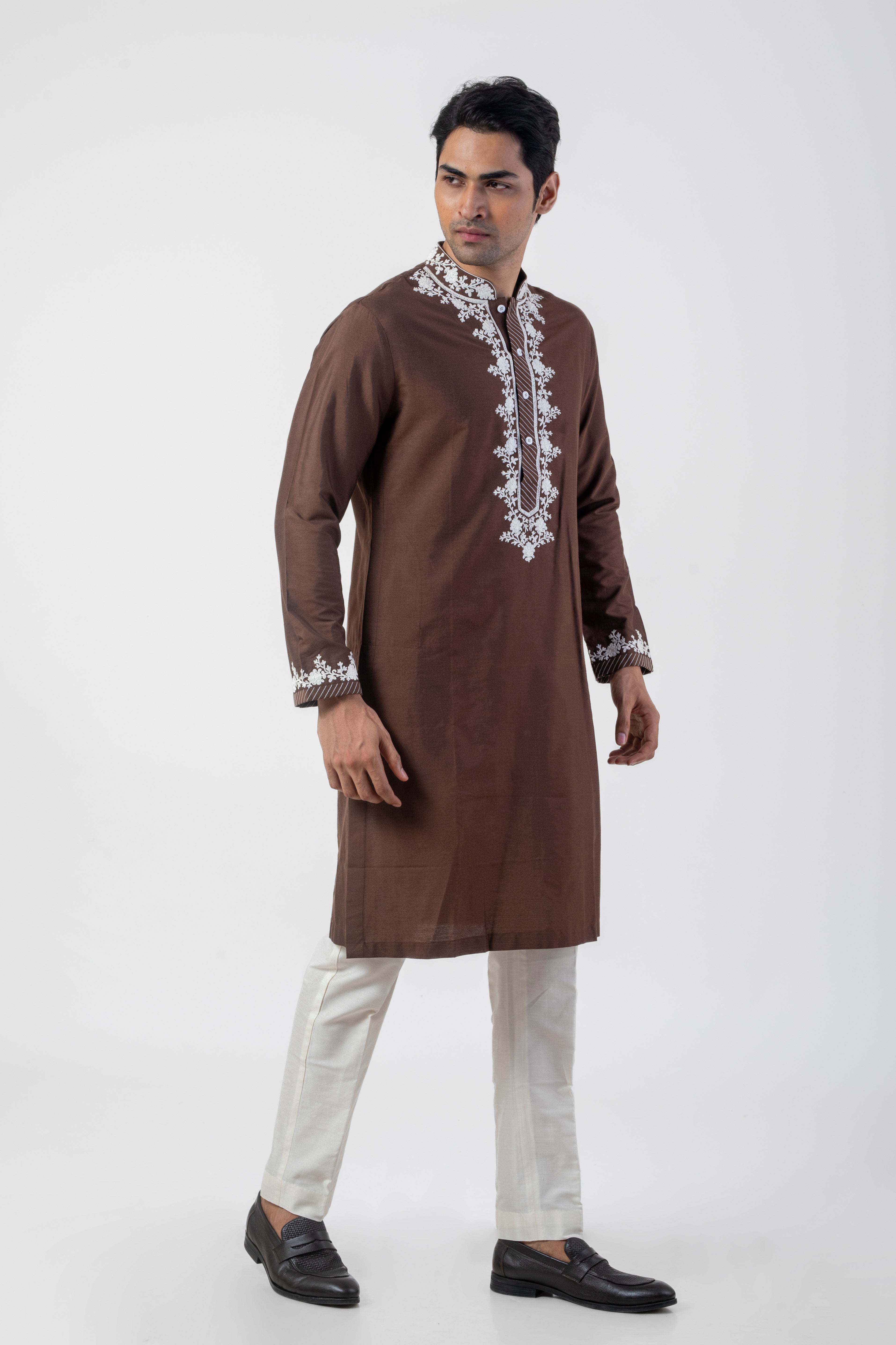 Coffee Brown Ethnic Kurta Set