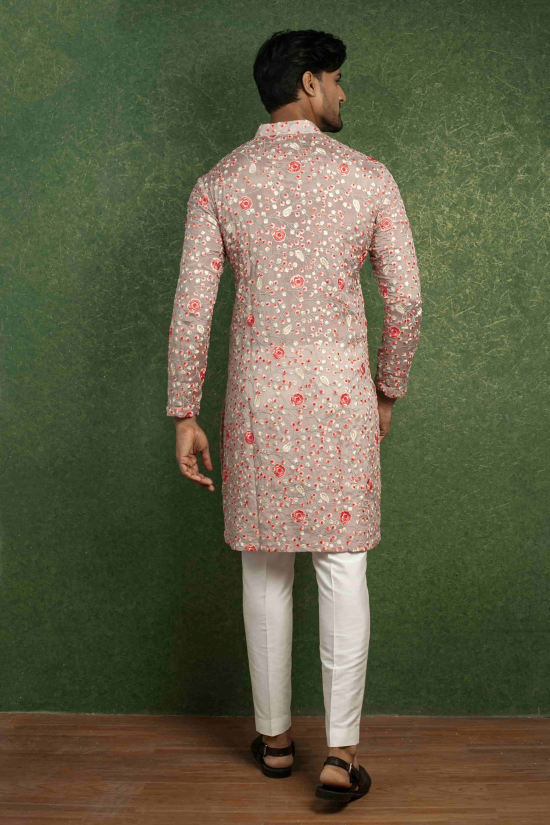 Mauve Silk Kurta