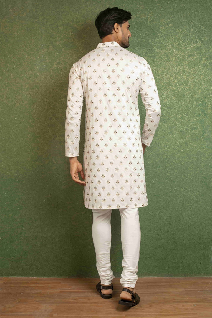 Men's Embroidered Silk Ensemble