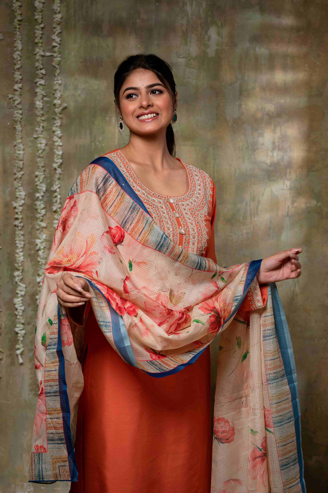 Vibrant Katan Silk Attire