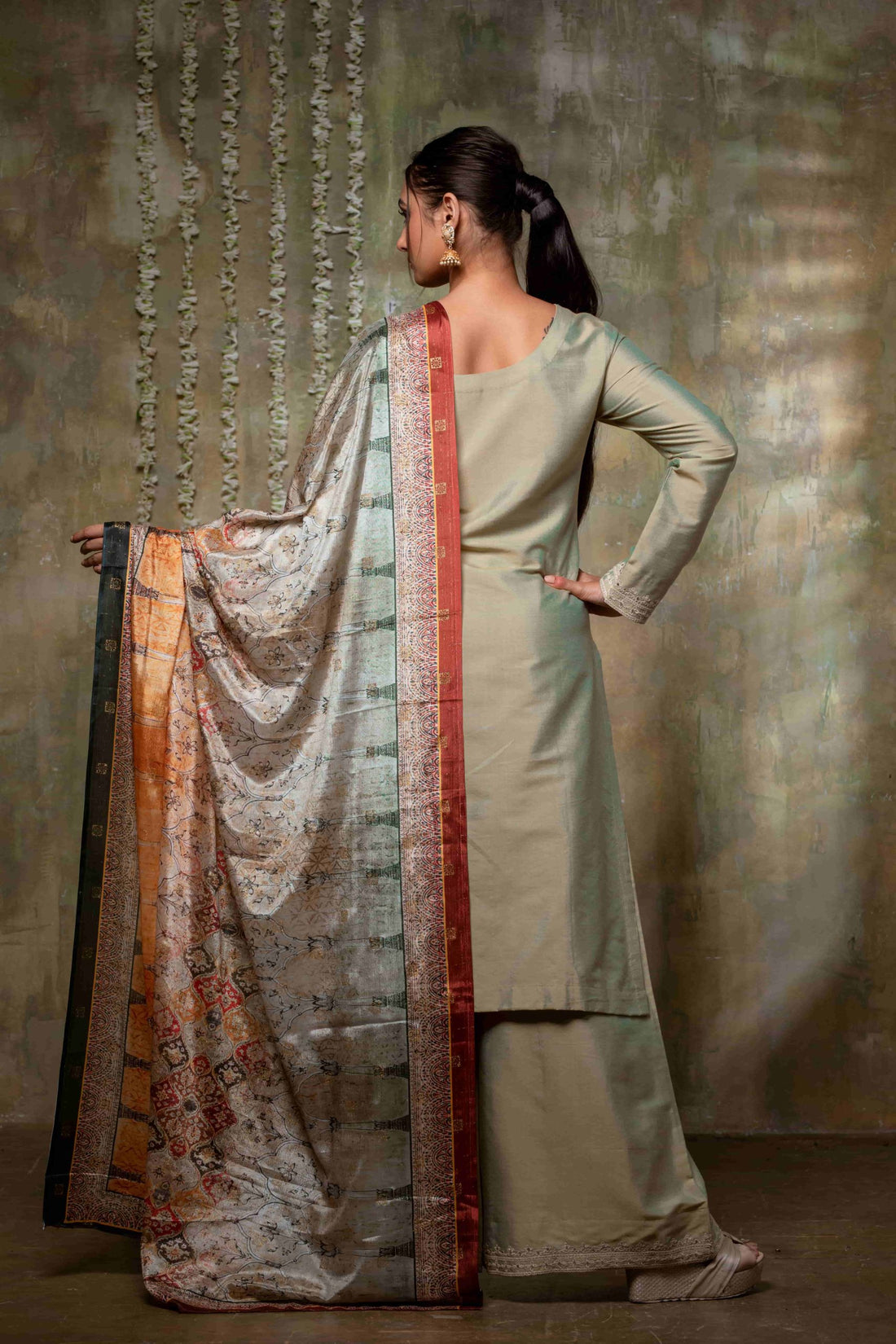 Sage Ensemble Silk Suit