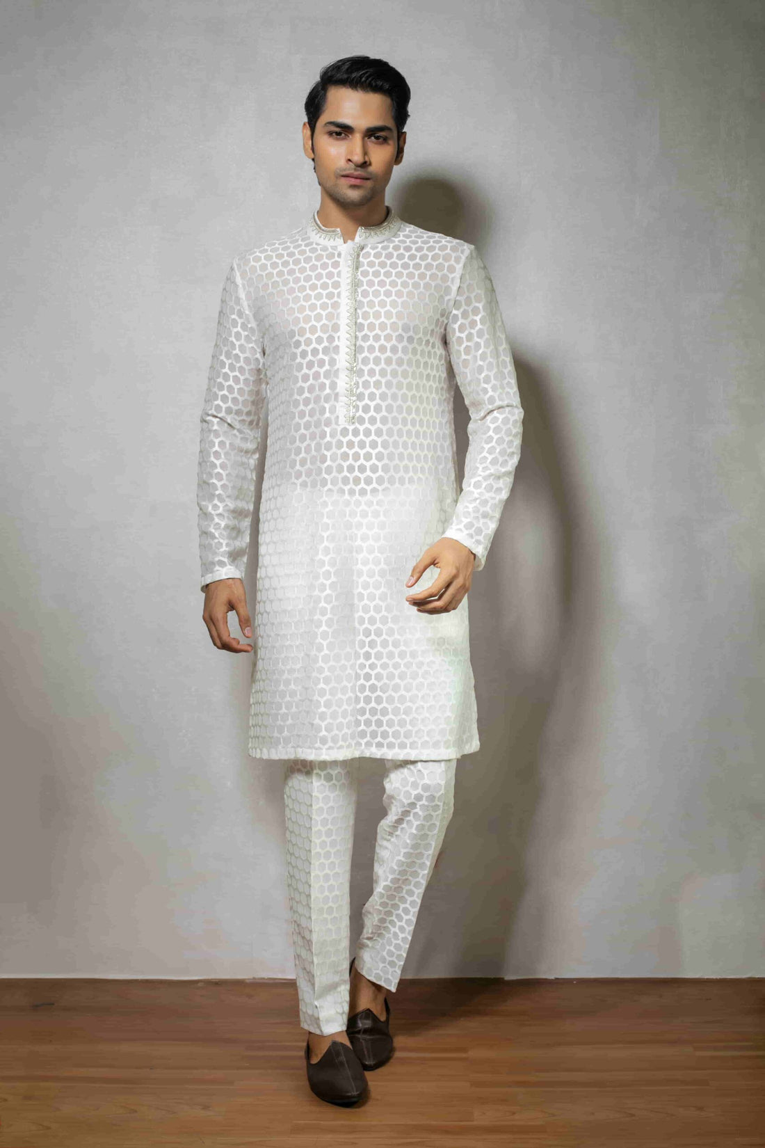 White Georgette Kurta Set