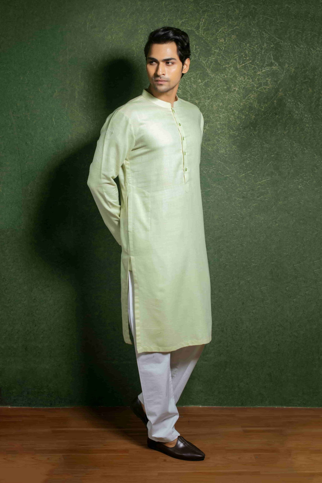 Online Pista Green Kurta