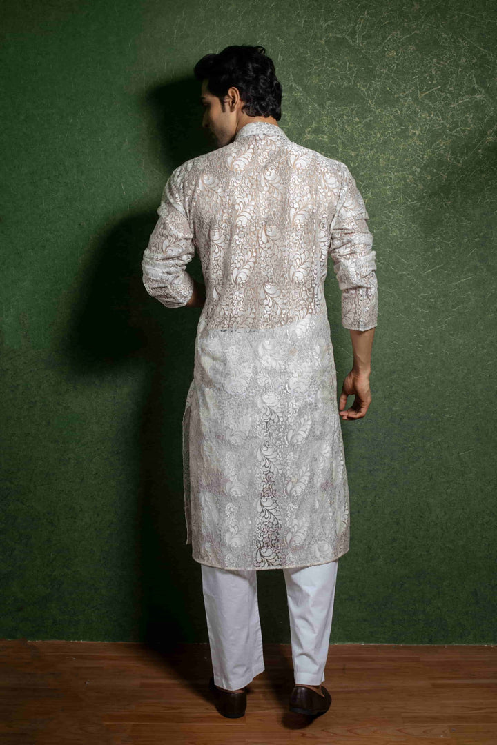 Men's Indian Attire in Grey