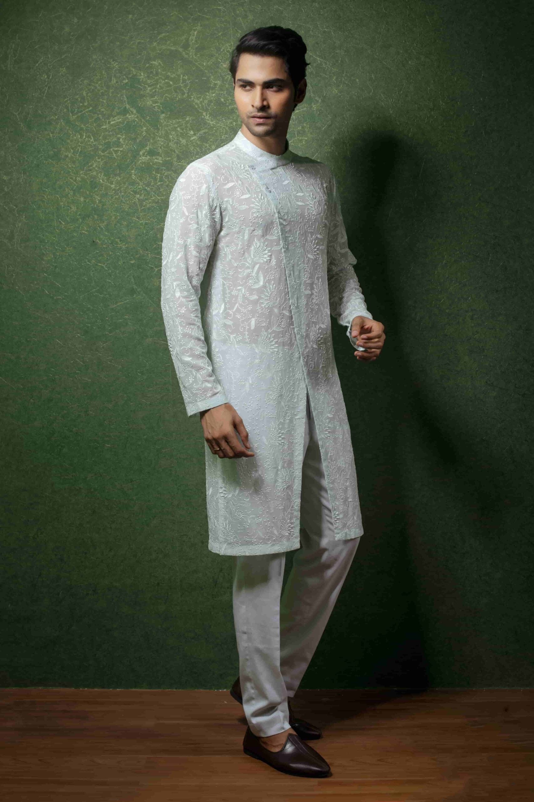 Affifa Branded Sea Green Outfit