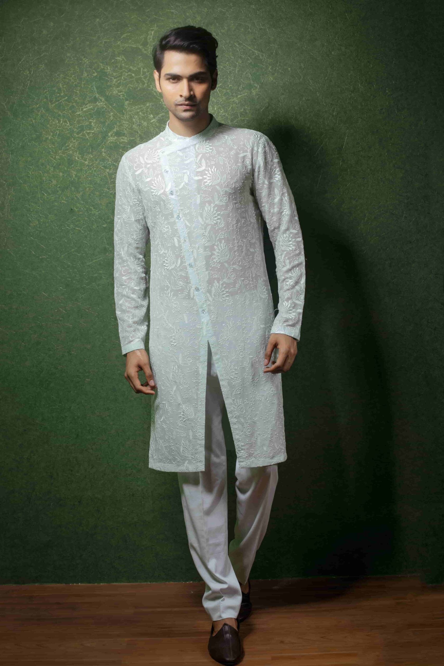 Elegant Sea Green Kurta Set