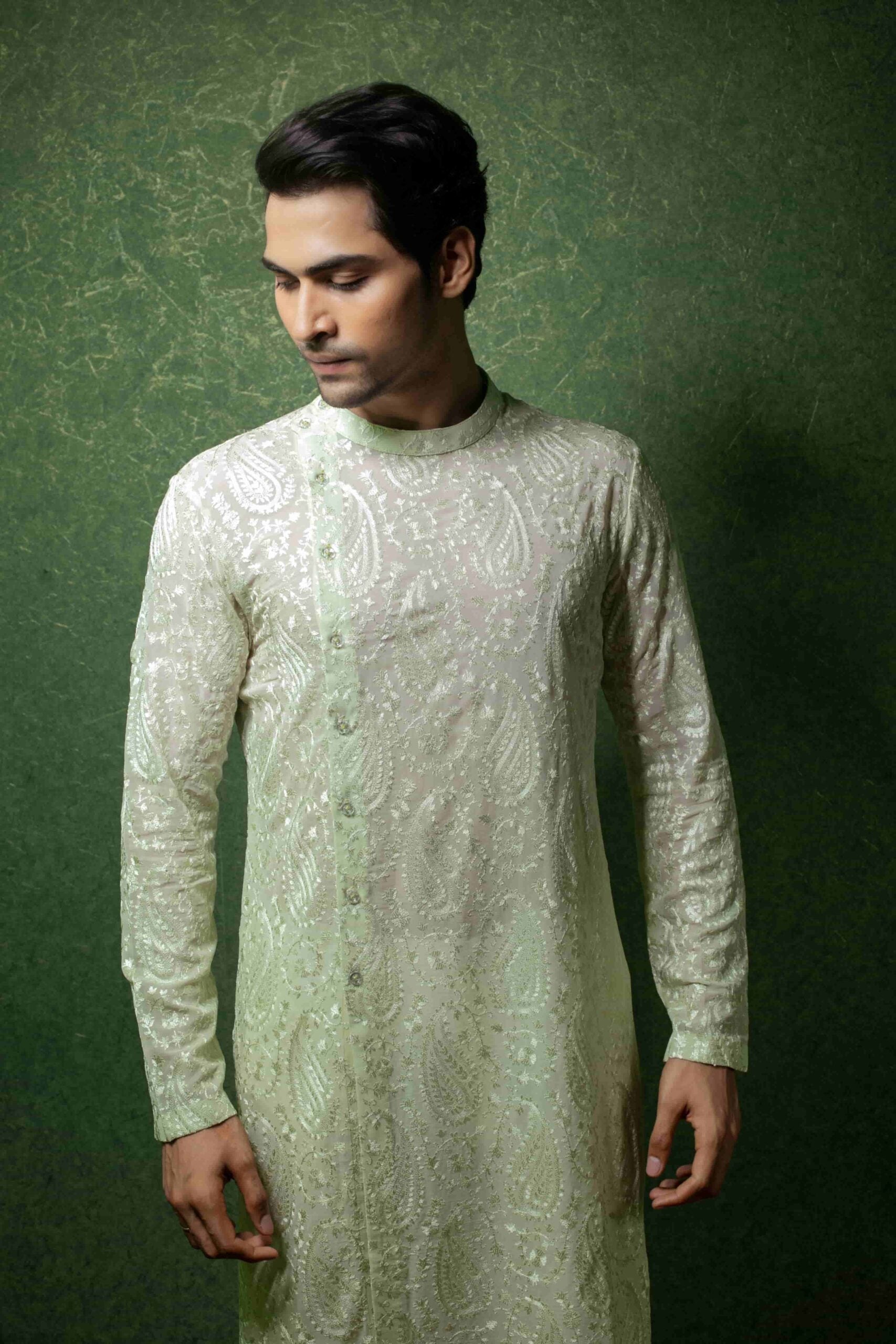 Light Green Kurta Set Affifa