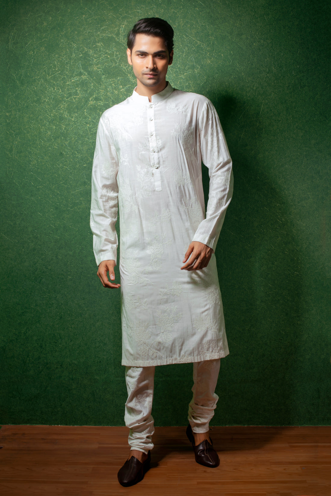 Elegant White Cotton Kurta Set for Men