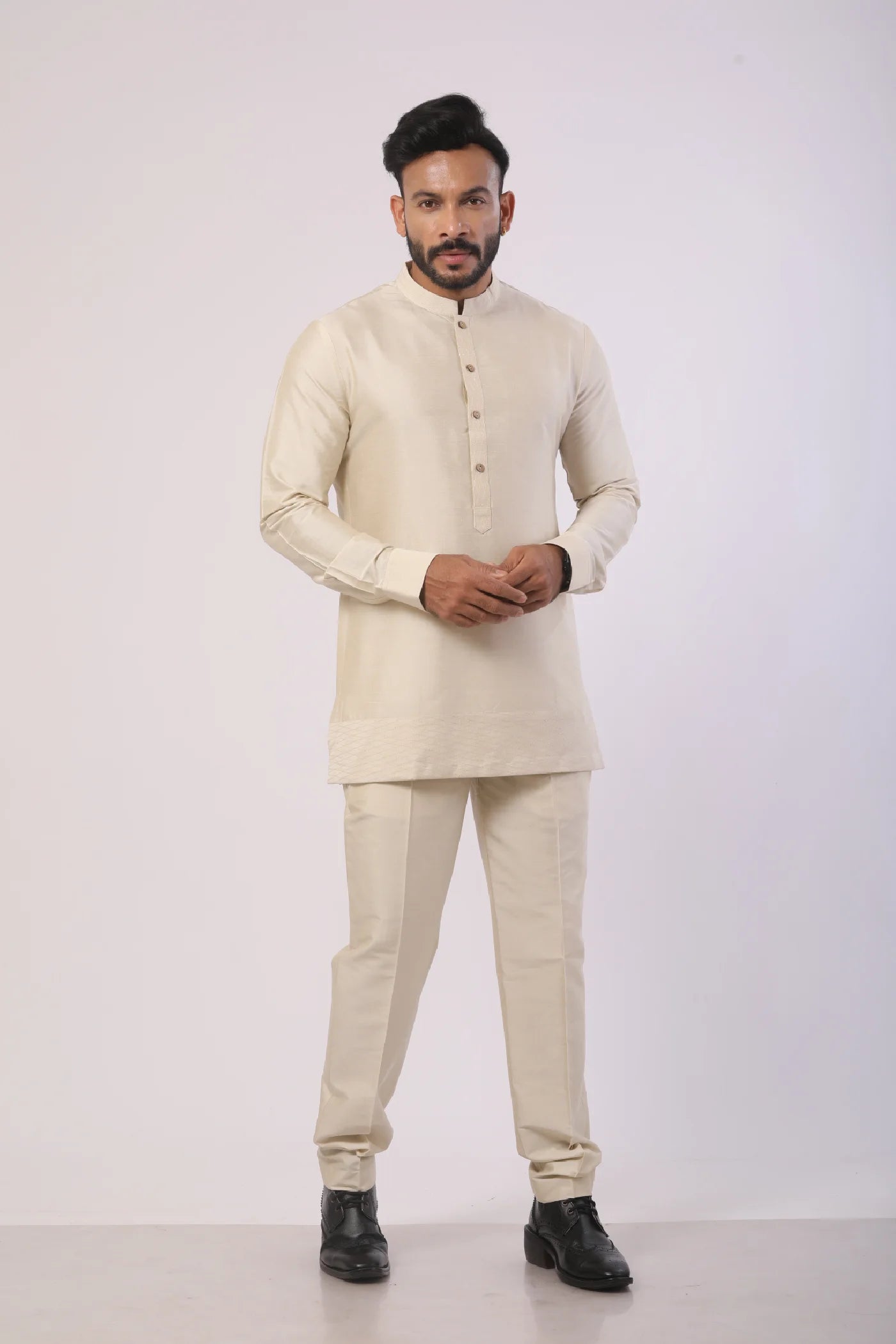 Ivory Short Kurta Set