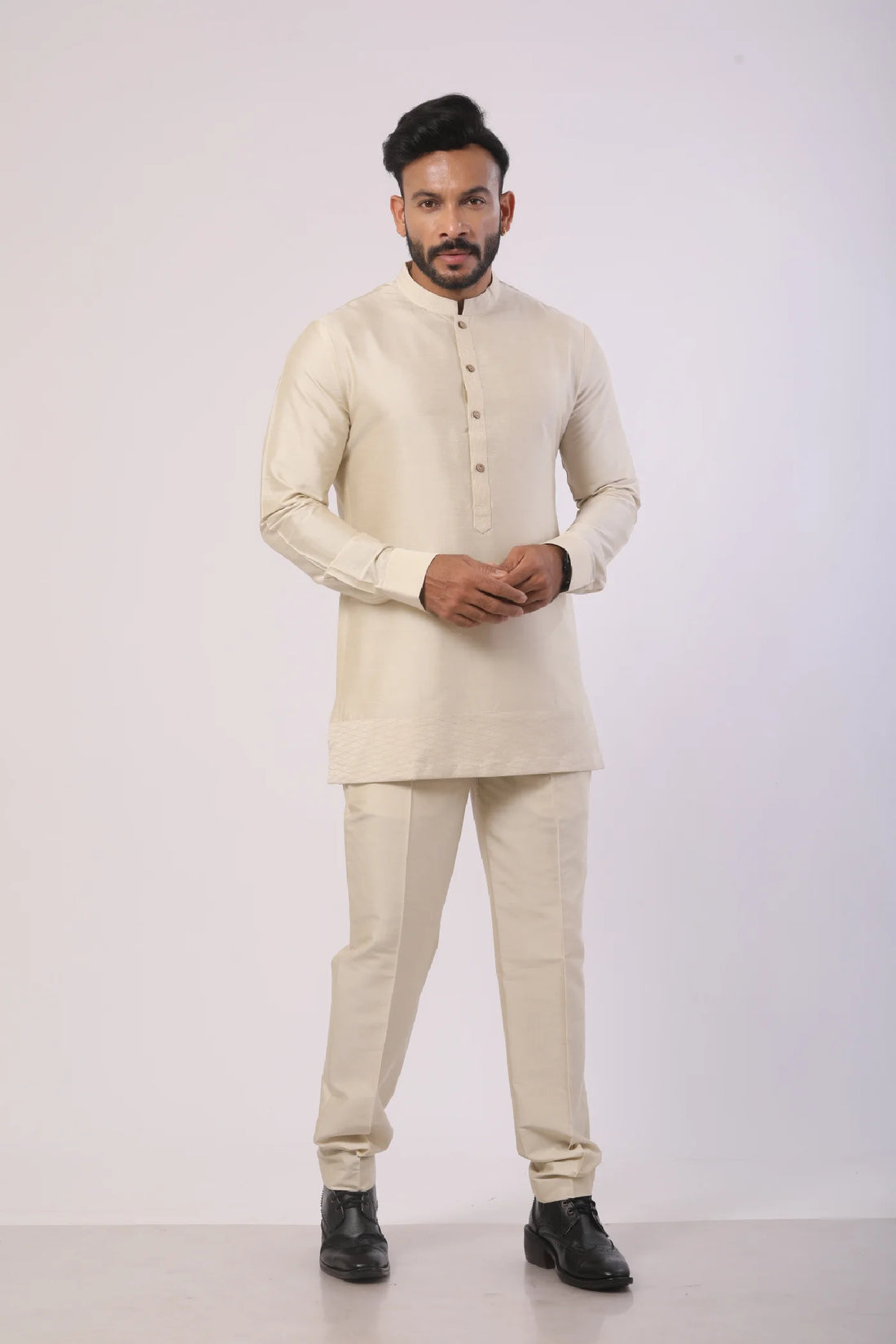 Ivory Short Kurta with Pant