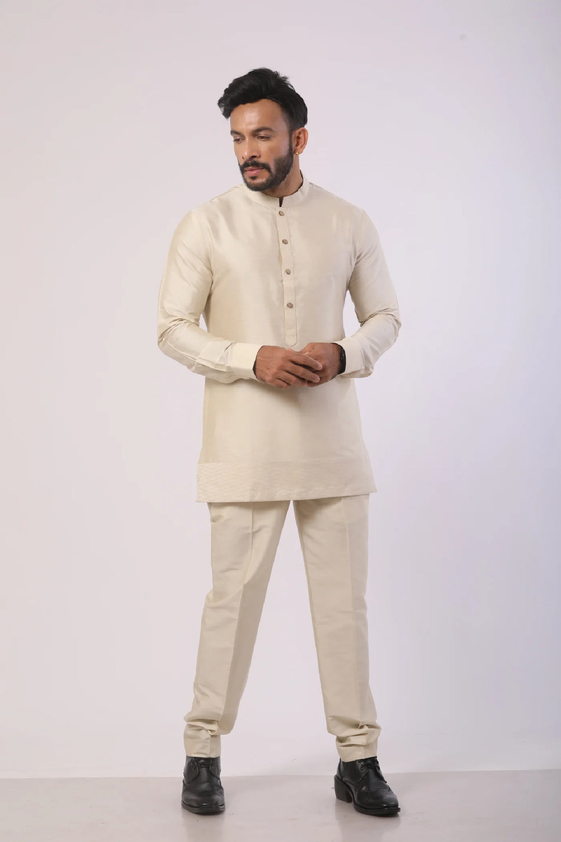 Ivory Short Kurta with Pant