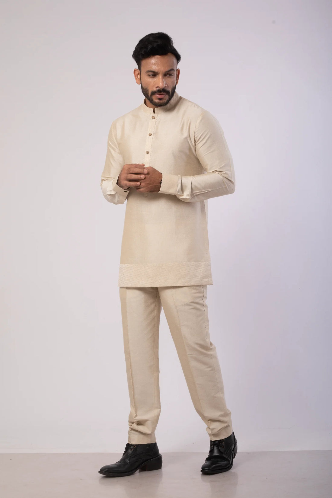 Ivory Short Kurta with Pant